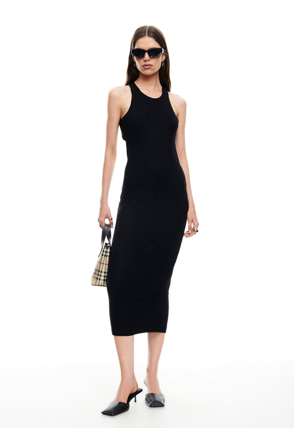 Lioness UNDONE MIDI DRESS ONYX