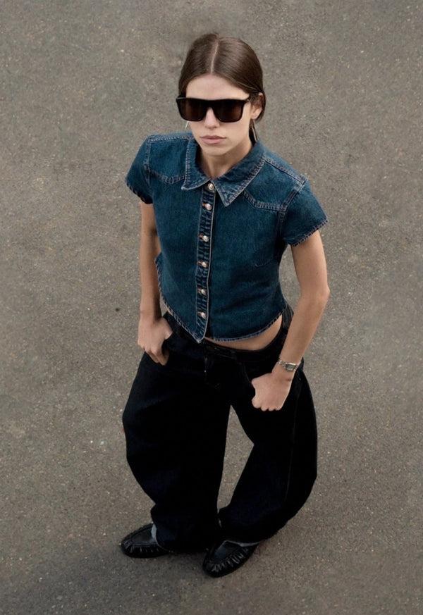 Lioness VARSITY BLUES TEE MID BLUE