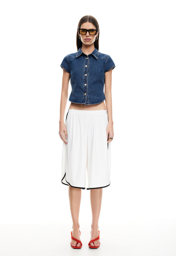 Lioness VARSITY BLUES TEE MID BLUE