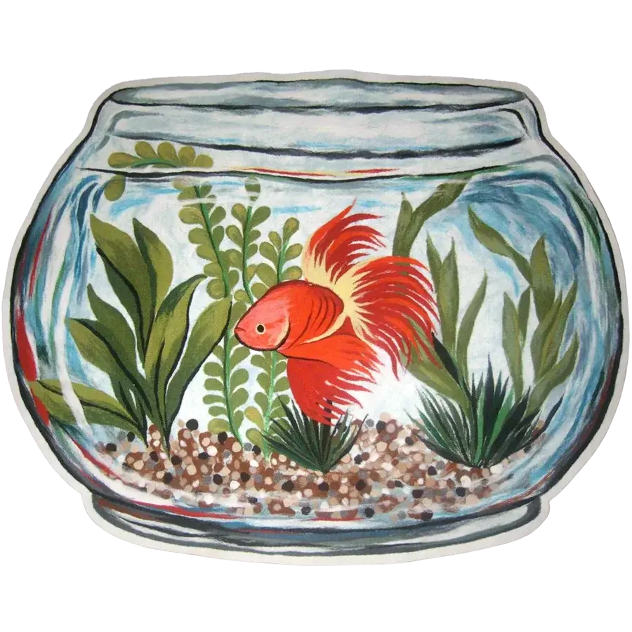 liora manne Fish Bowl Blue