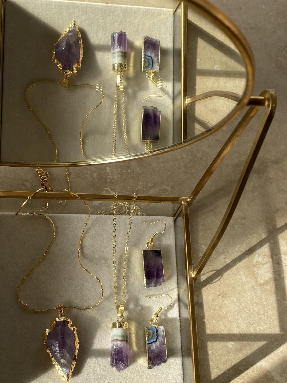 Liou Amethyst Sky Earrings