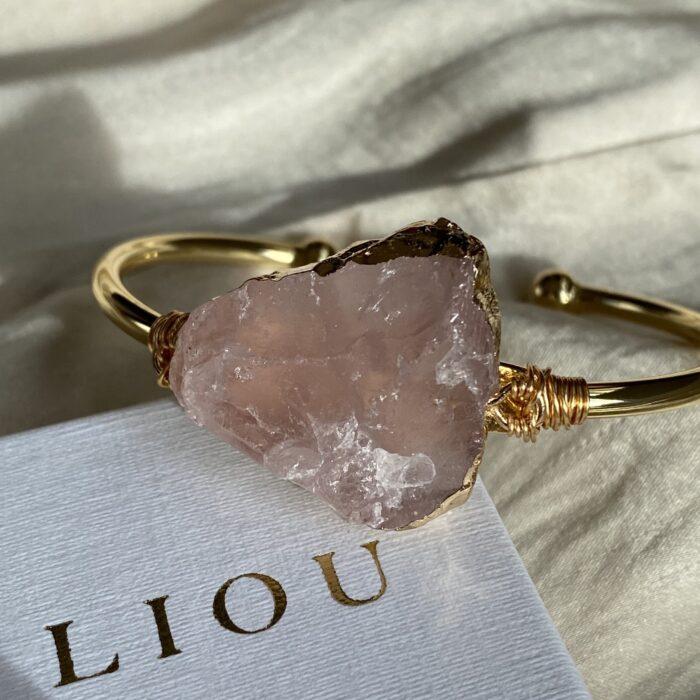 Liou Amore Rose Quartz Bangle