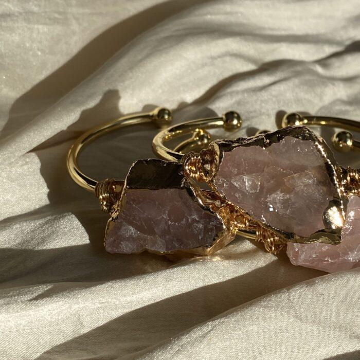 Liou Amore Rose Quartz Bangle