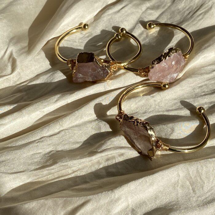 Liou Amore Rose Quartz Bangle