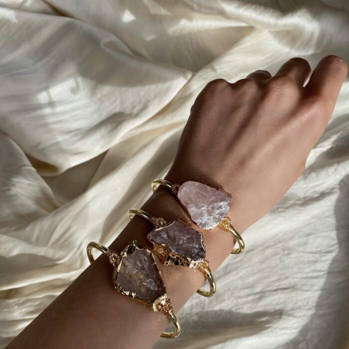 liou Amore Rose Quartz Bangle