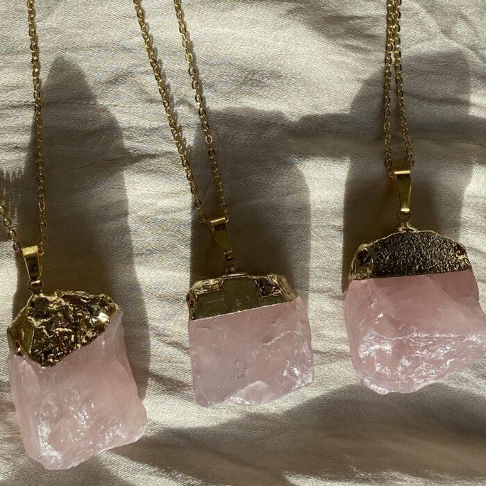 Liou Amore Rose Quartz Necklace