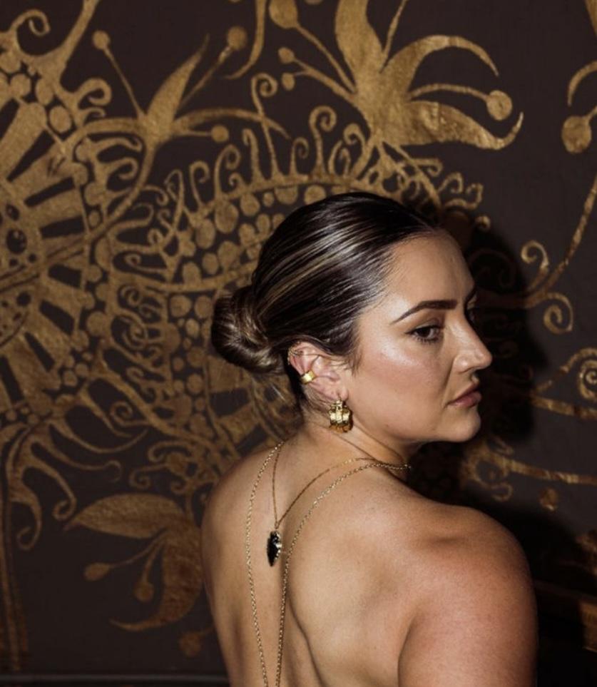 Liou Amren Hammered Gold Earrings