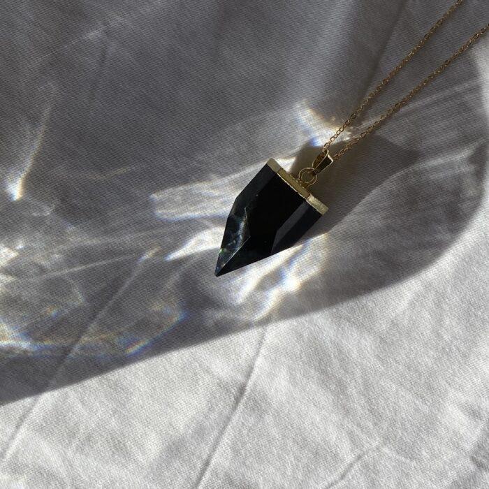 Liou Anais Black Obsidian Necklace