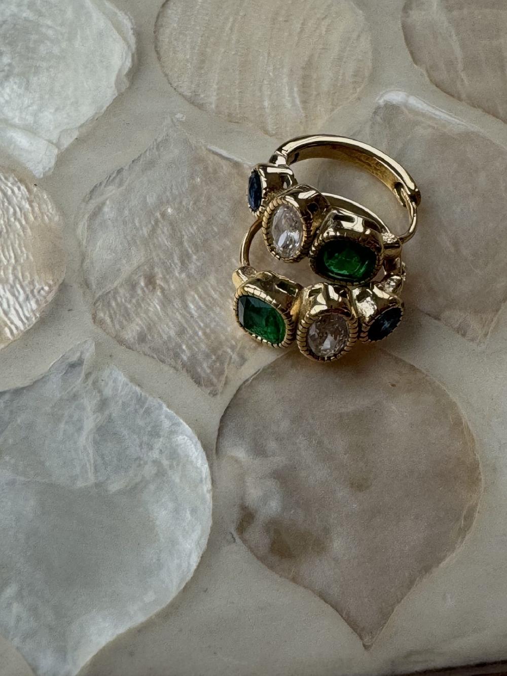 liou Antique bead earrings