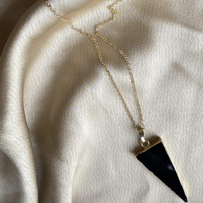 Liou Black Ice Slice Necklace