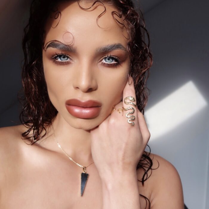 liou Black Ice Slice Necklace