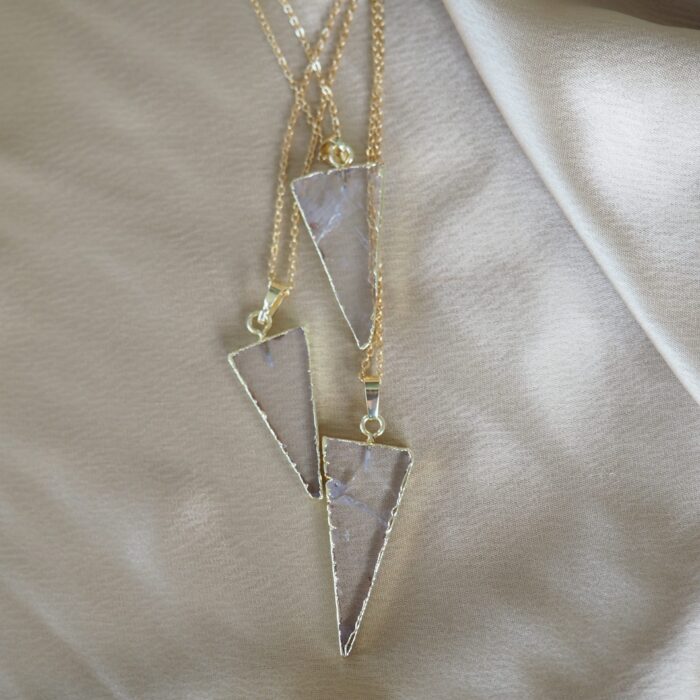 liou Crystal Ice Slice Necklace