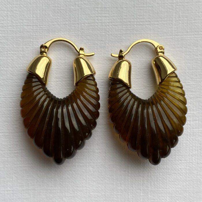 Liou Cyra Tortoise Shell Earrings