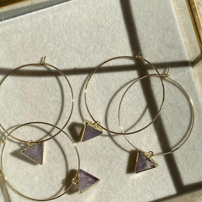 liou Issa Rose Hoops