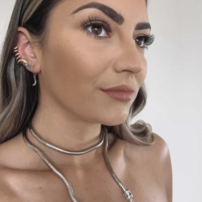 Liou Lima Silver Snake Necklace