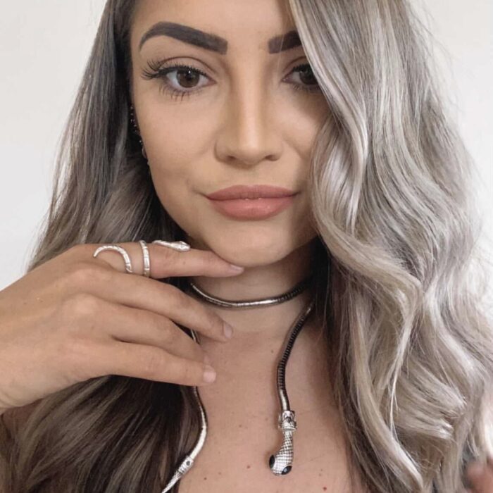 Liou Lima Silver Snake Necklace
