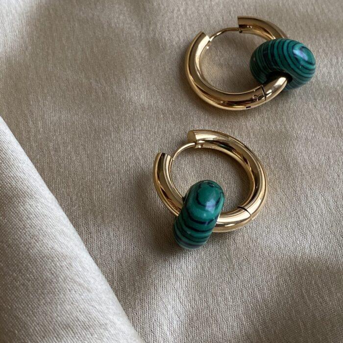 liou Malachite Hoops