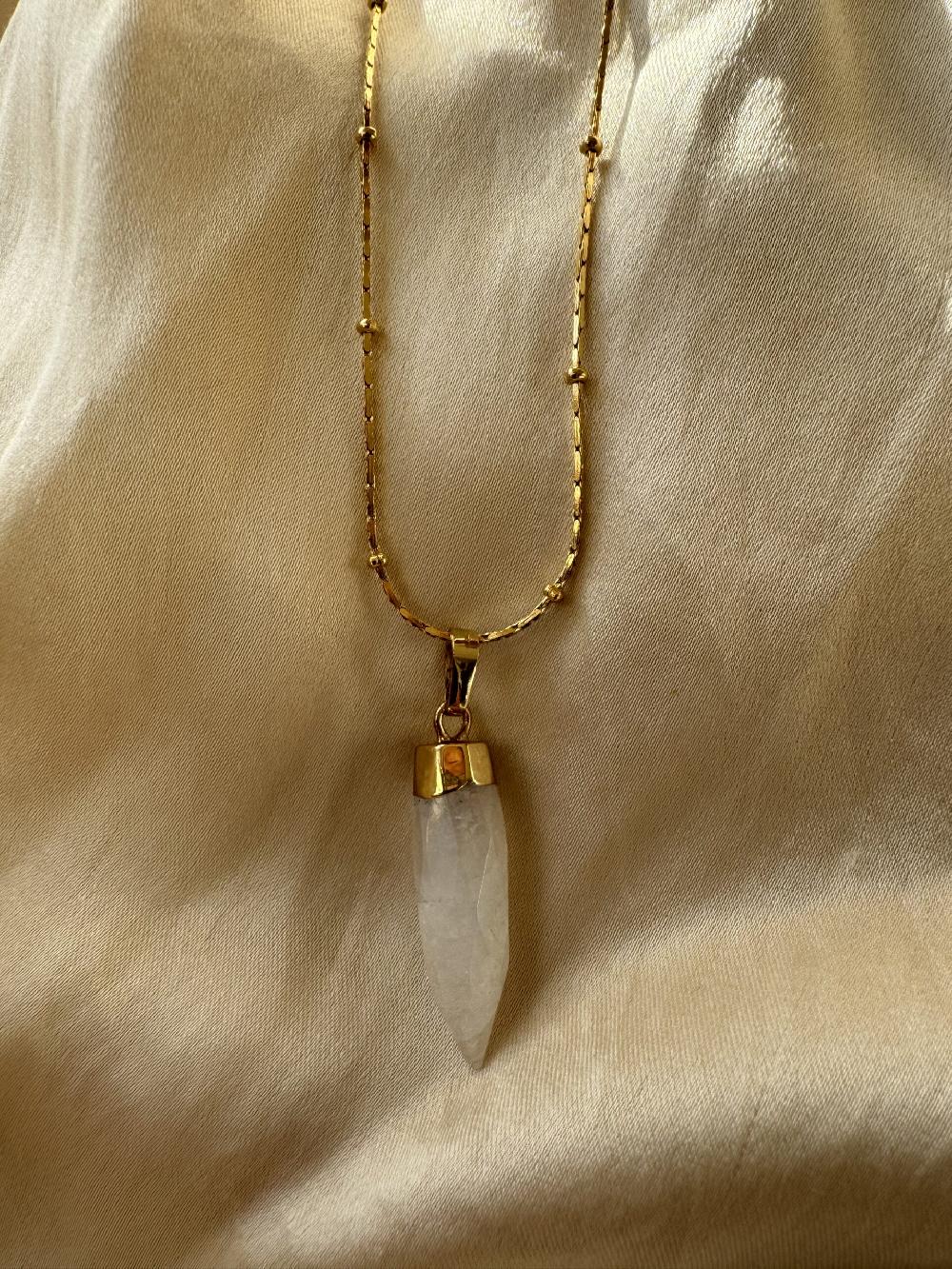 Liou Moonstone Spike Necklace