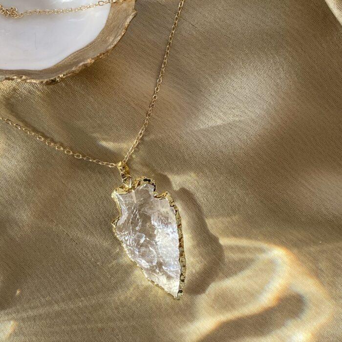 liou Nirvana Gold Quartz Necklace