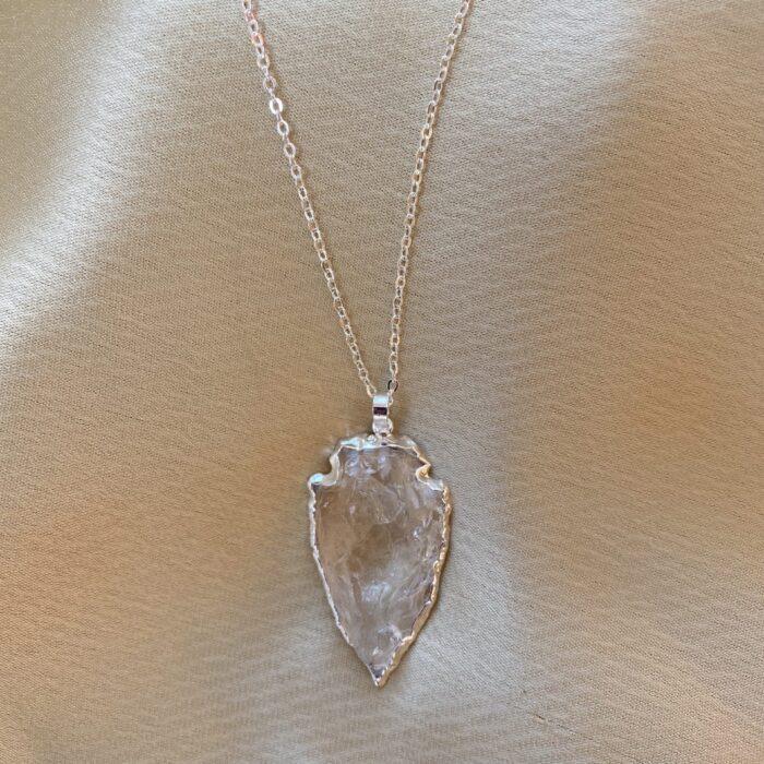 Liou Nirvana Silver Quartz Necklace