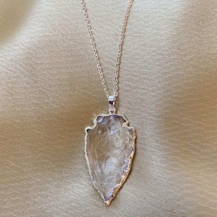 Liou Nirvana Silver Quartz Necklace