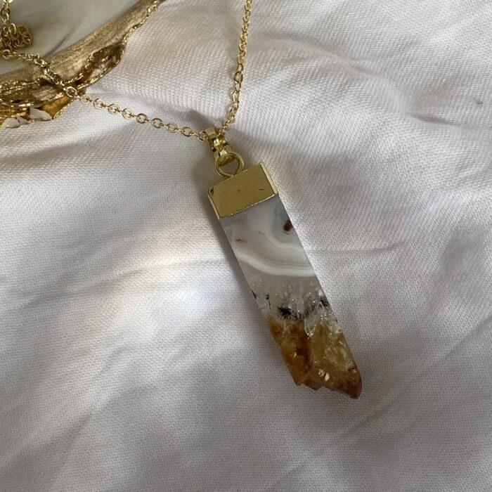 liou Olivi Citrine Necklace