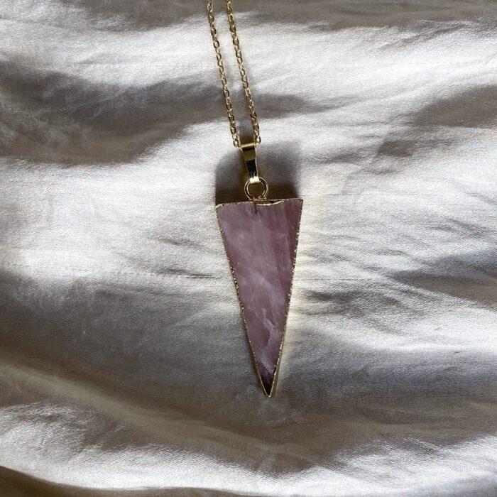 liou Rose Quartz Ice Slice