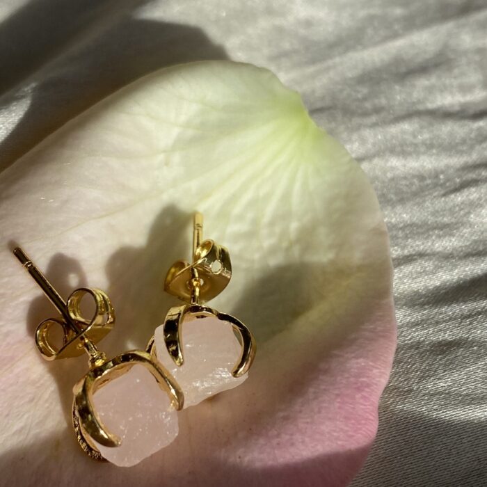 Liou Rose Quartz Studs