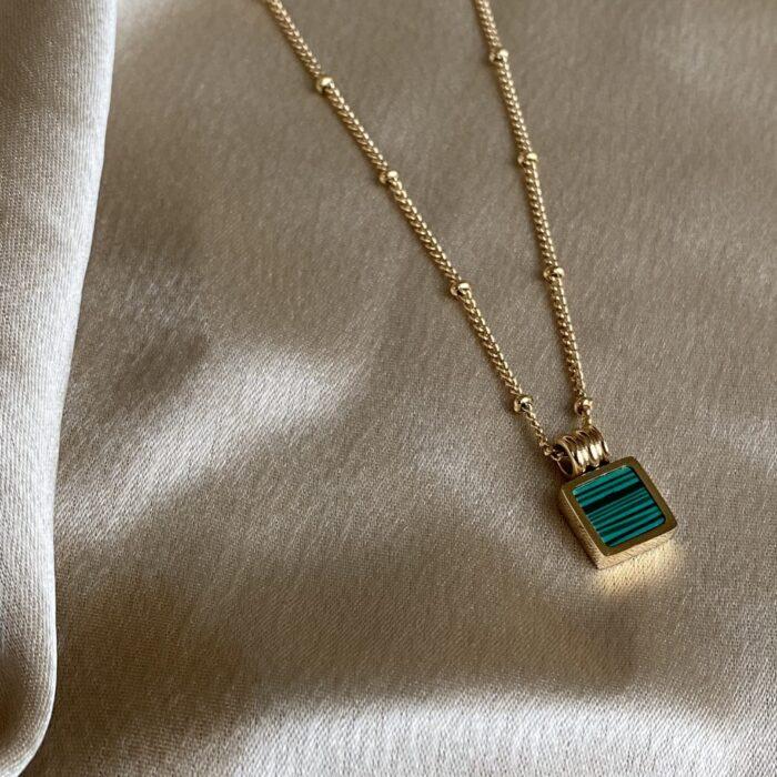 Liou Sienna Malachite Necklace
