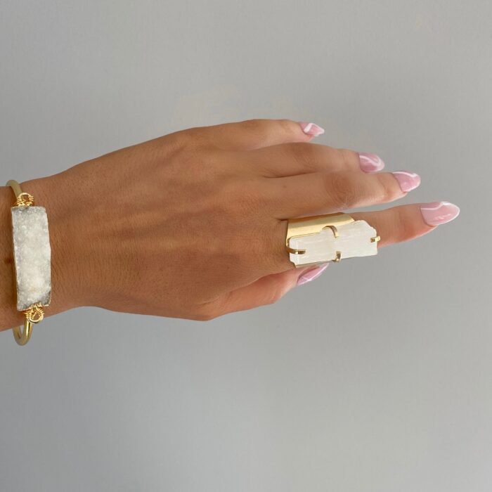 Liou Sugar Druzy Bangle