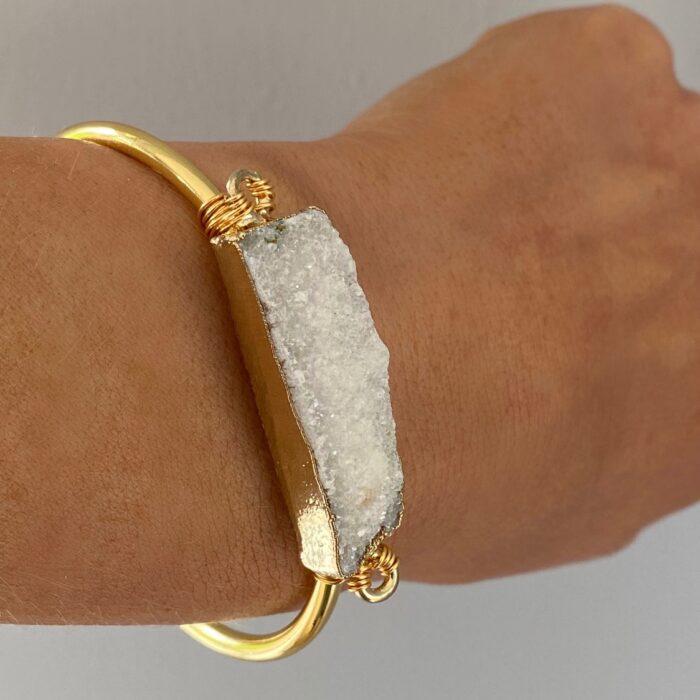 liou Sugar Druzy Bangle
