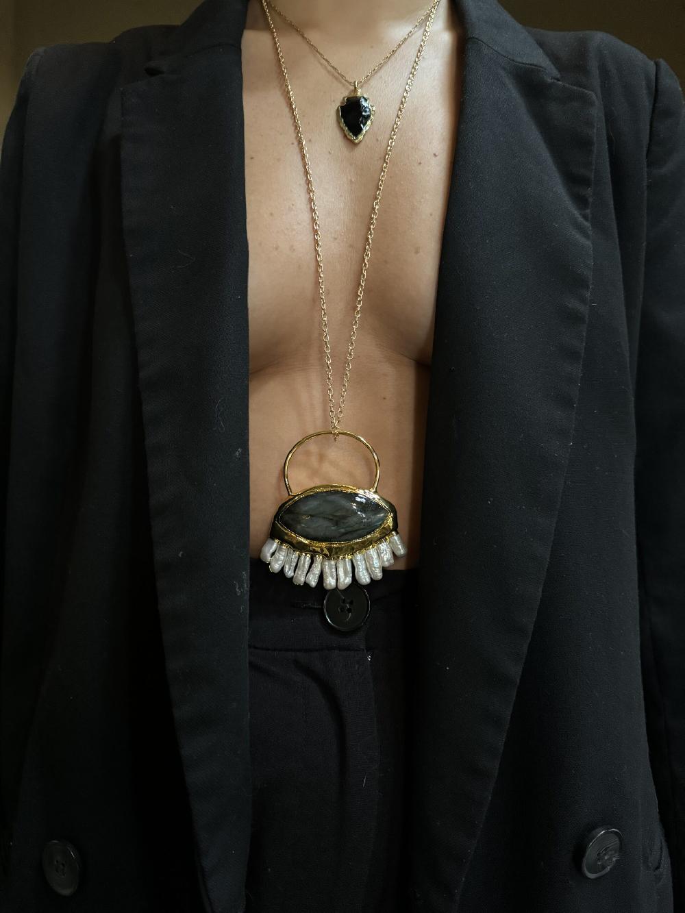 Liou Velariis Labradorite Necklace