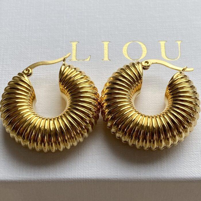 Liou Viva Gold Hoops