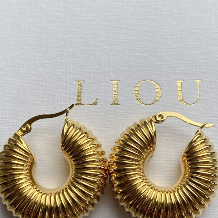liou Viva Gold Hoops