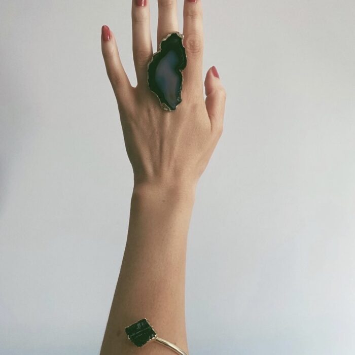 Liou Zara Black Tourmaline Bangle