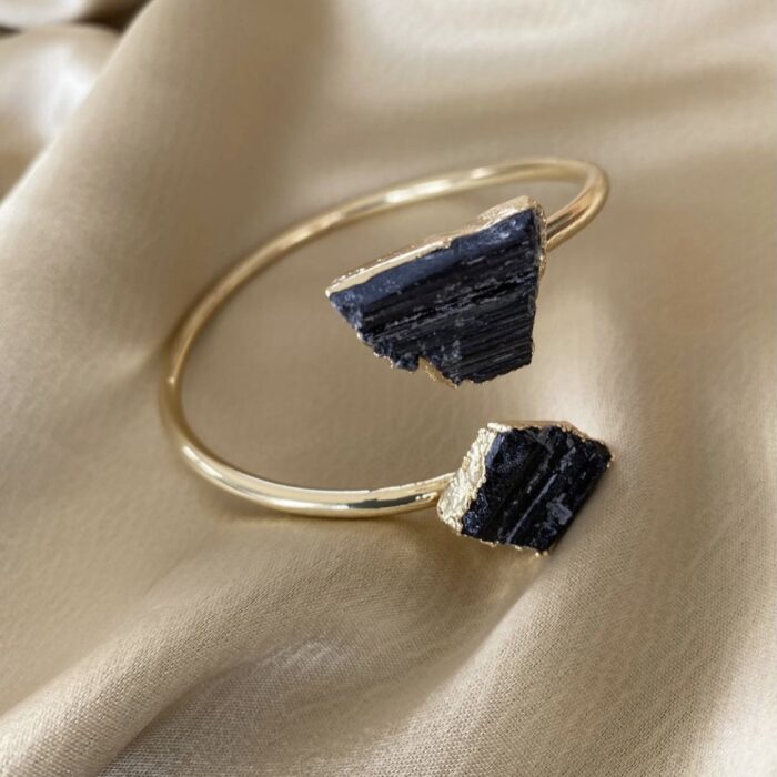 Liou Zara Black Tourmaline Bangle