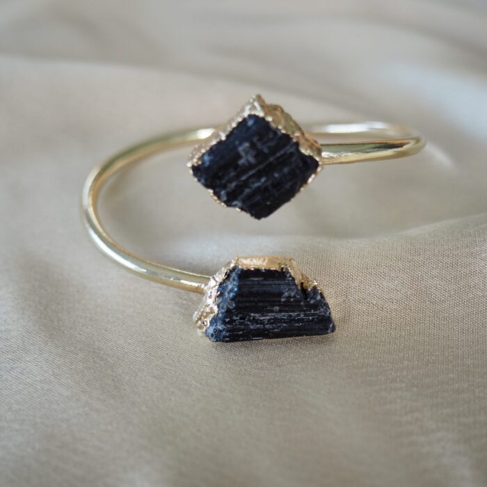 liou Zara Black Tourmaline Bangle