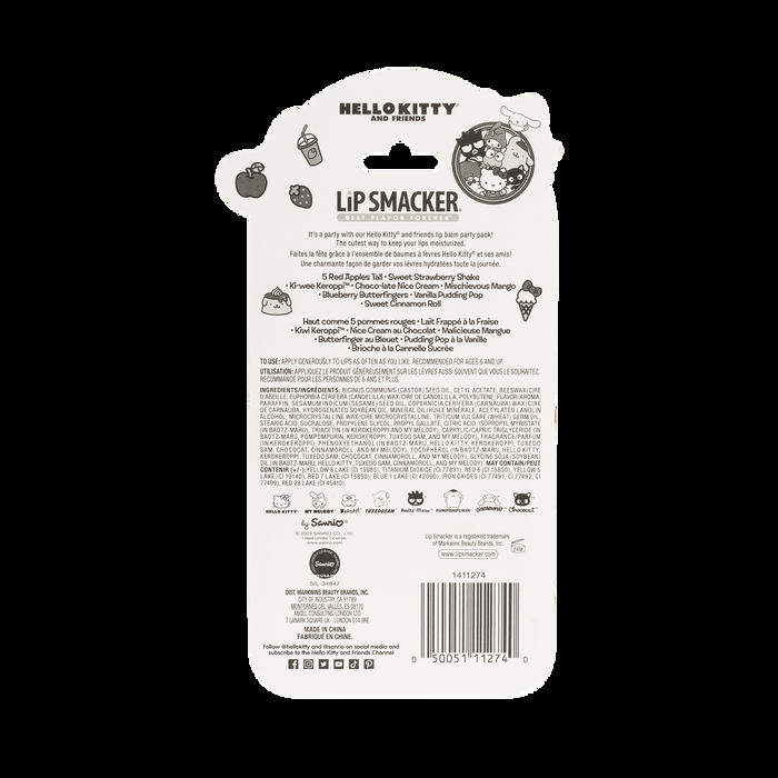 Lip Smacker Hello Kitty And Friends 8-Piece Lip Balm Party Pack