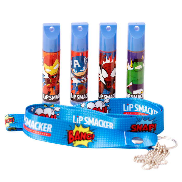 lip smacker Marvel Avengers Lanyard & 4-Piece Lip Balm Set