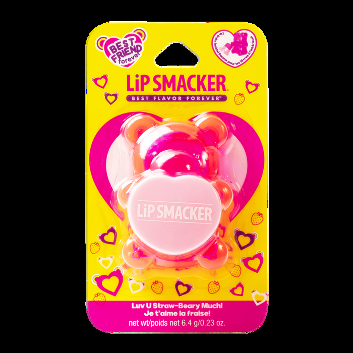 Lip Smacker Sugar Bear Lip Balm - Luv U Straw-Berry Much