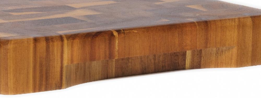 Lipper International Acacia End Grain Chopping Block With Inset Handles