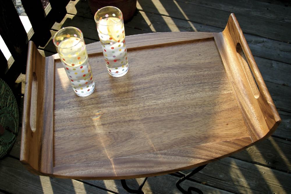 Lipper International Acacia Reversible Serving Tray