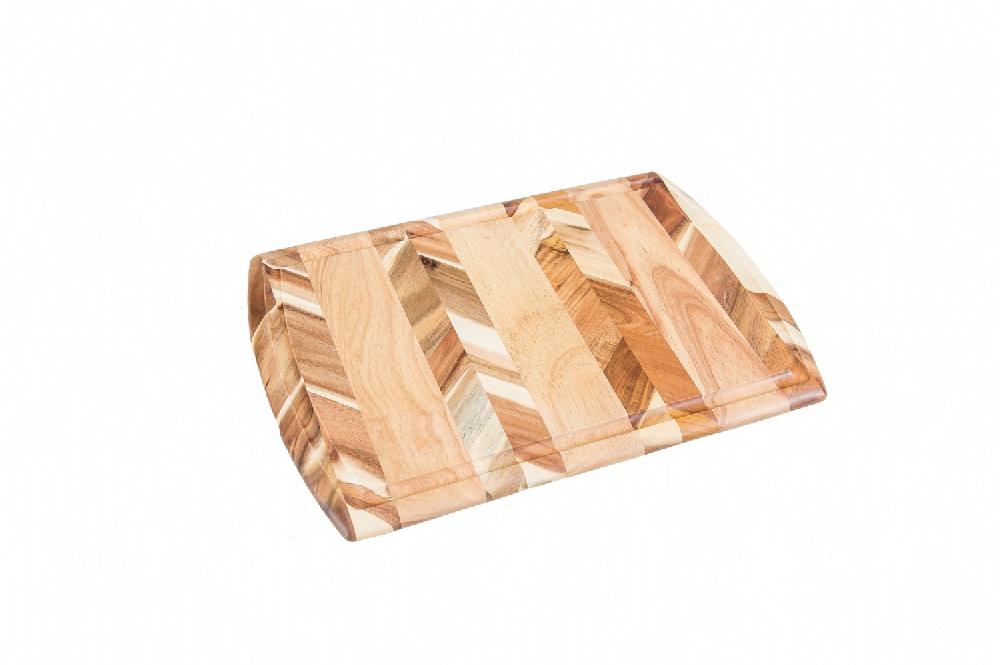 lipper international Acacia & Rubberwood Board with Juice Groove