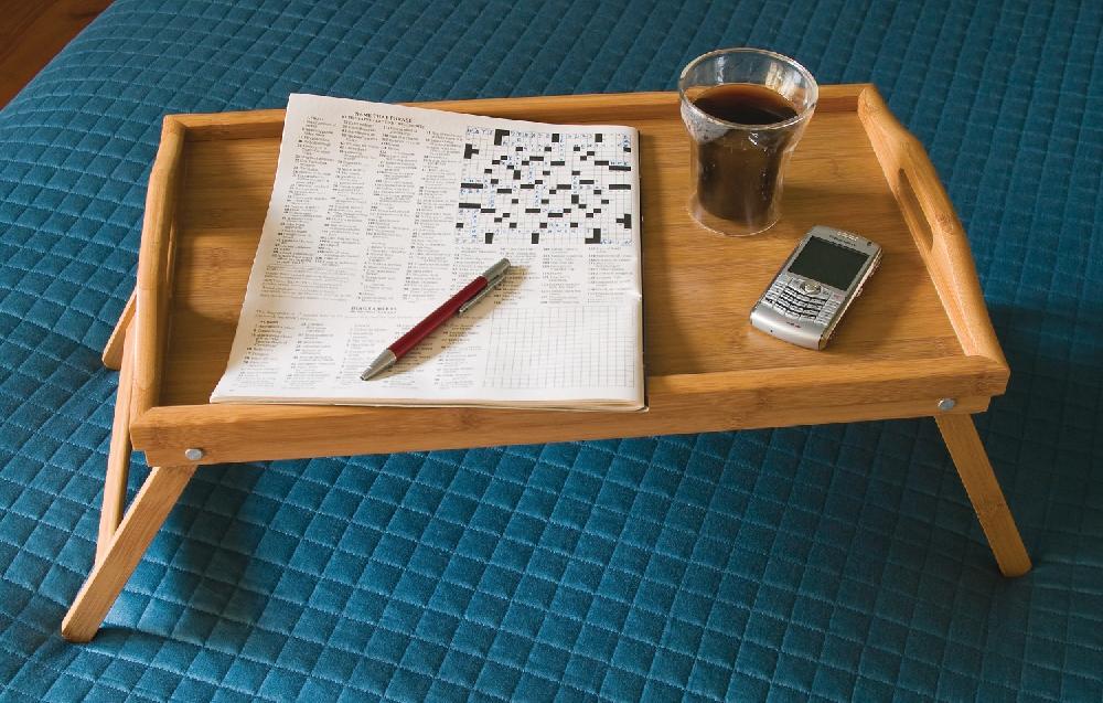 Lipper International Bamboo Bed Tray With Folding Legs