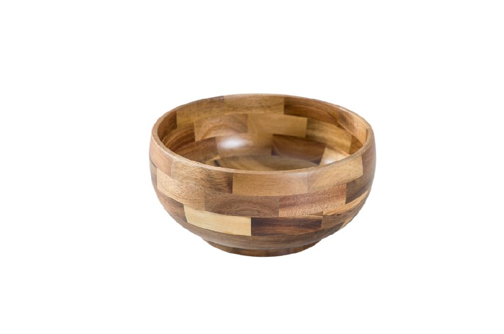 lipper international Acacia 8" Round Salad Bowl