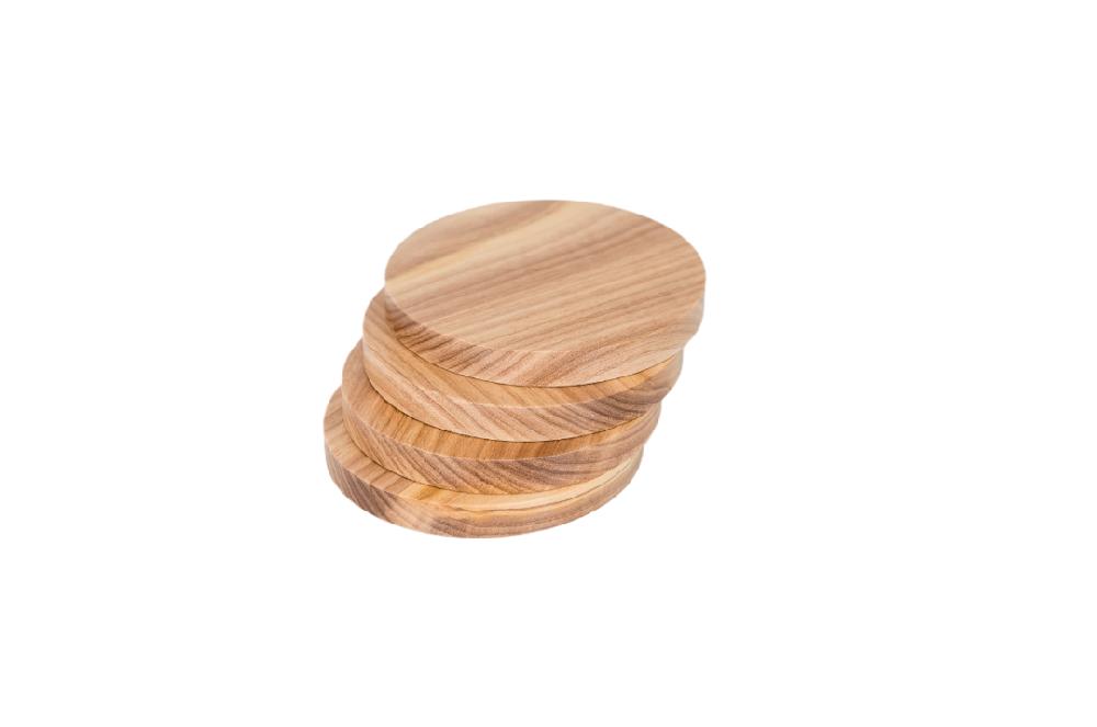 lipper international Olive Wood Coasters Set of 4