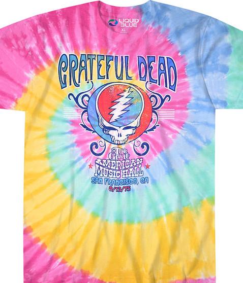 liquid blue American Music Hall Spiral Tie-Dye T-Shirt