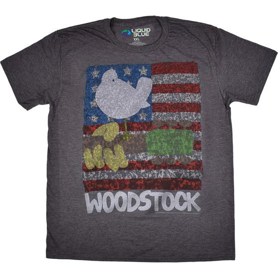 Liquid Blue American Woodstock Dark Heather Poly-Cotton T-Shirt