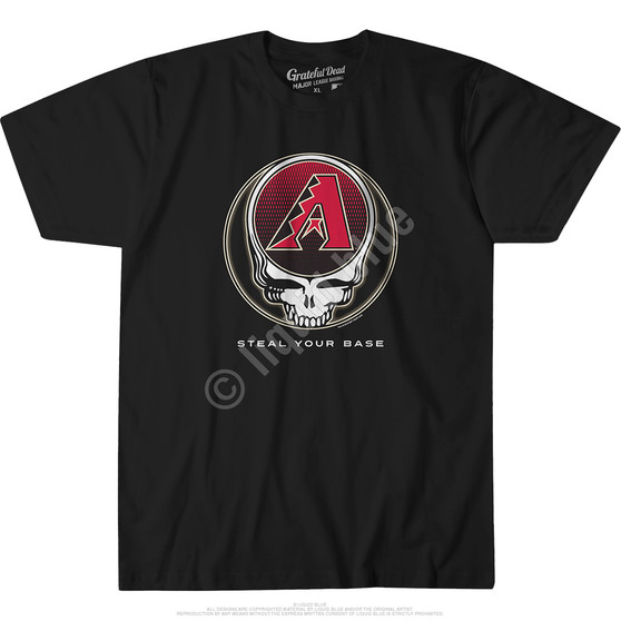 Liquid Blue Arizona Diamondbacks Steal Your Base Red Athletic T-Shirt