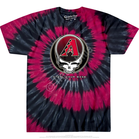 Liquid Blue Arizona Diamondbacks Steal Your Base Tie-Dye T-Shirt